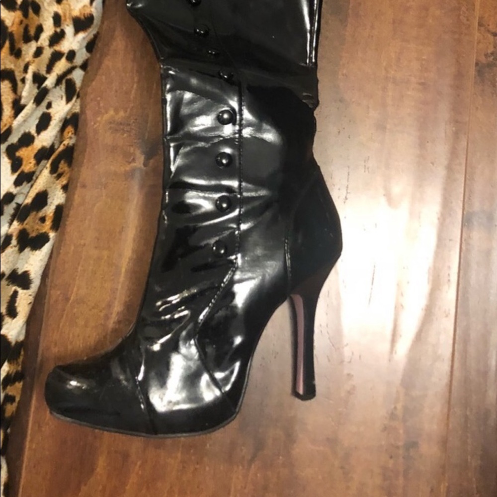 Leg Avenue Patent Leather Boots